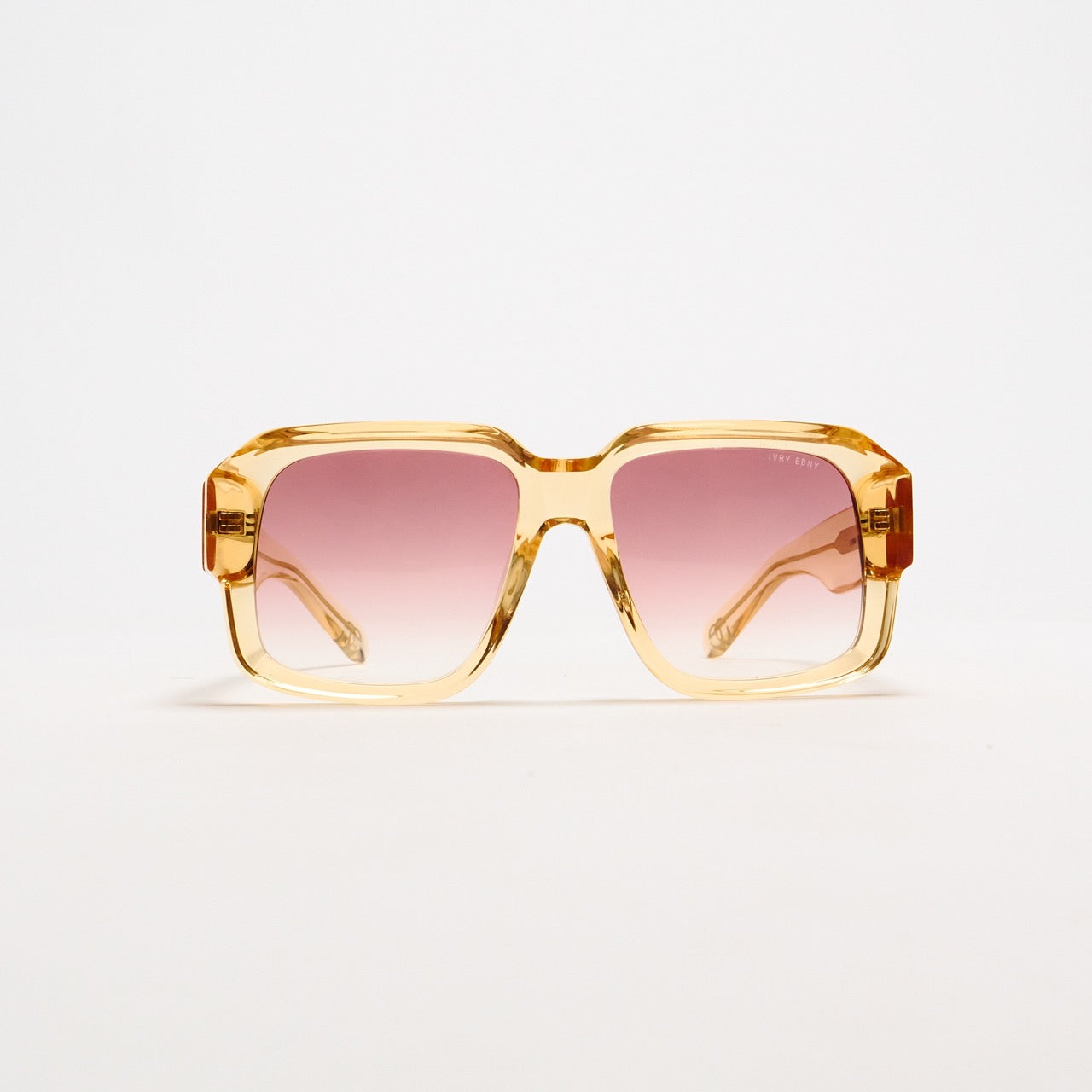 Retro Squared Orange Sunglasses - IVORY & EBONY