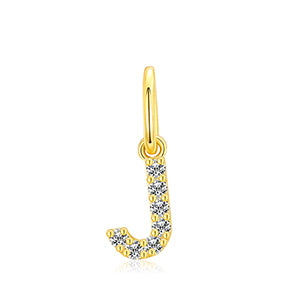 MOISSANITE DIAMOND LETTER PENDANT NECKLACE IN STERLING SILVER - IVORY & EBONY