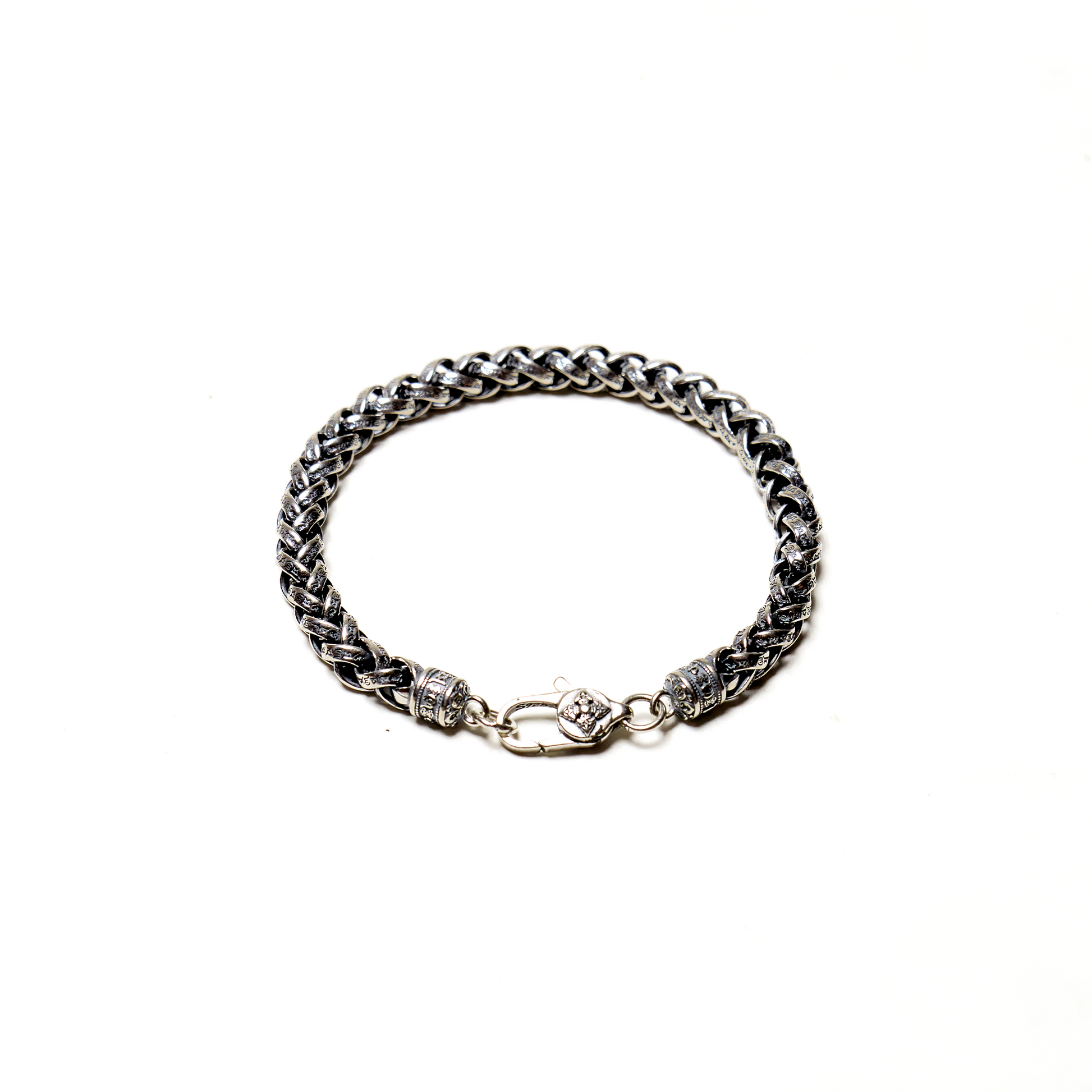 Mantra Bracelet in Sterling Silver - IVORY & EBONY