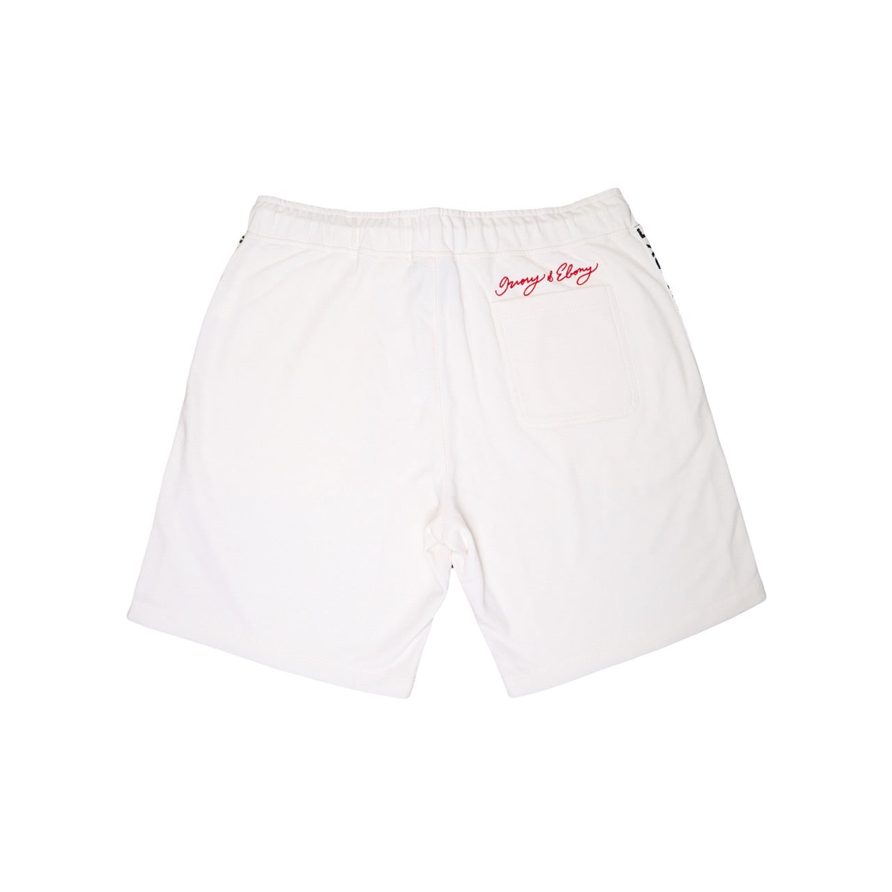 Stripe Logo Hydrophobic Shorts - IVORY & EBONY