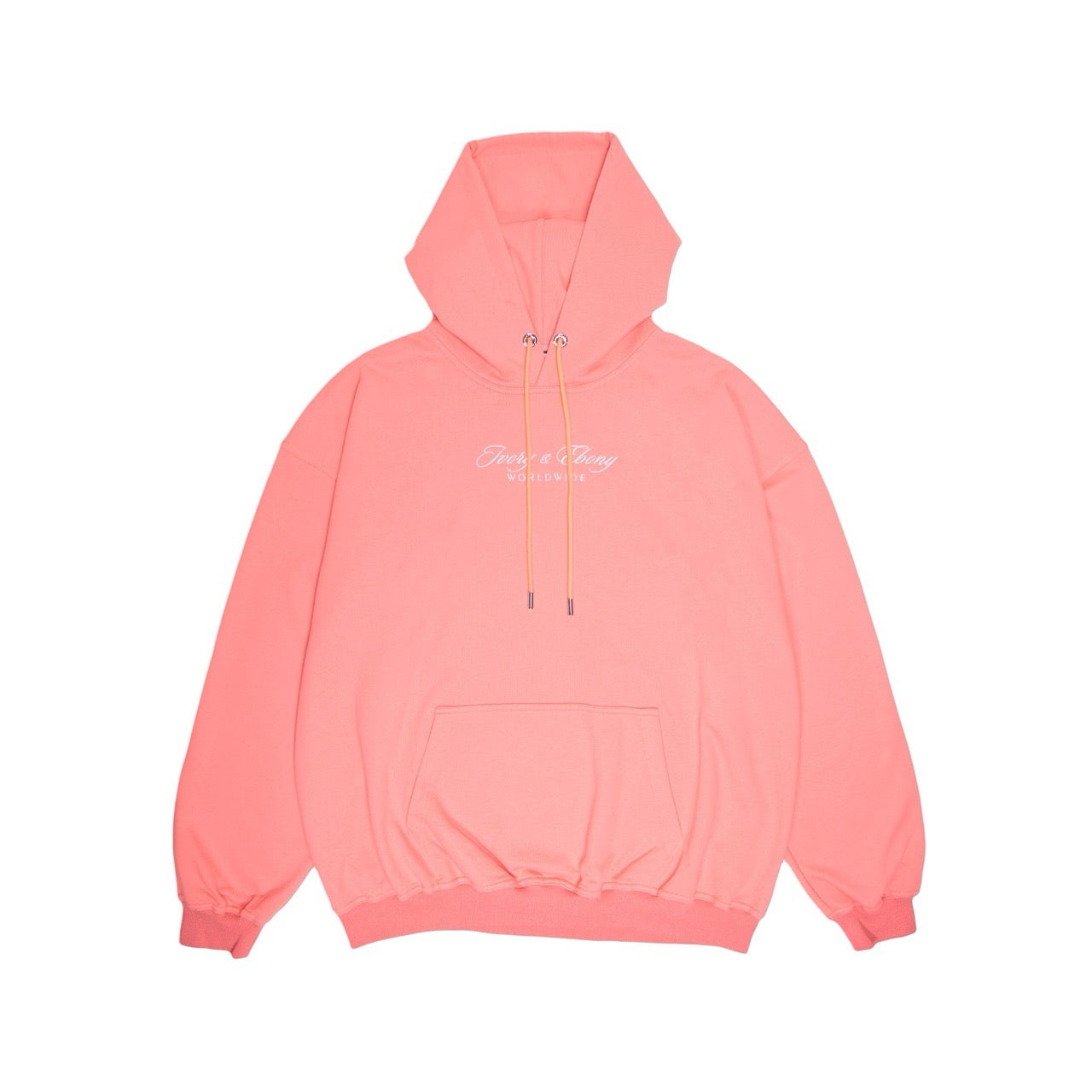 Worldwide Embroidery Hydrophobic Hoodie - IVORY & EBONY