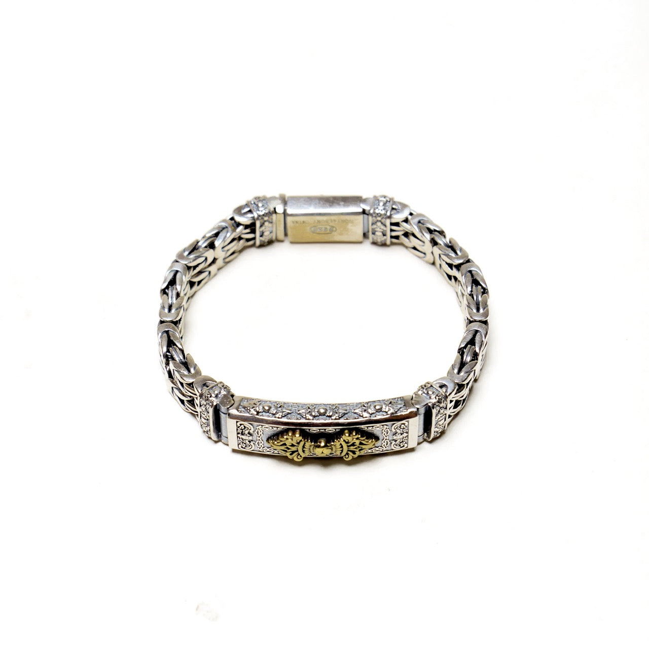 Vajra Byzantine Bracelet in Sterling Silver - IVORY & EBONY