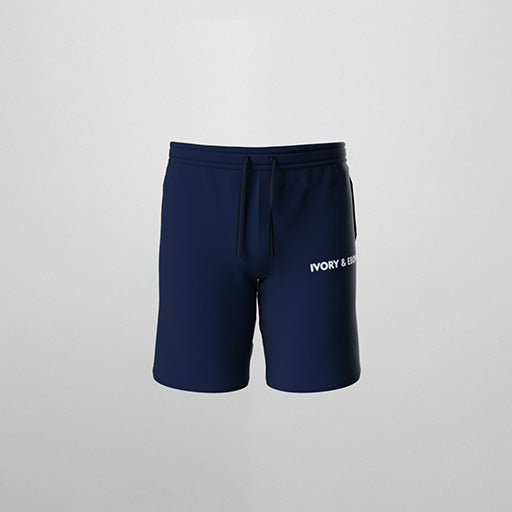 Flock print Hydrophobic Shorts - IVORY & EBONY