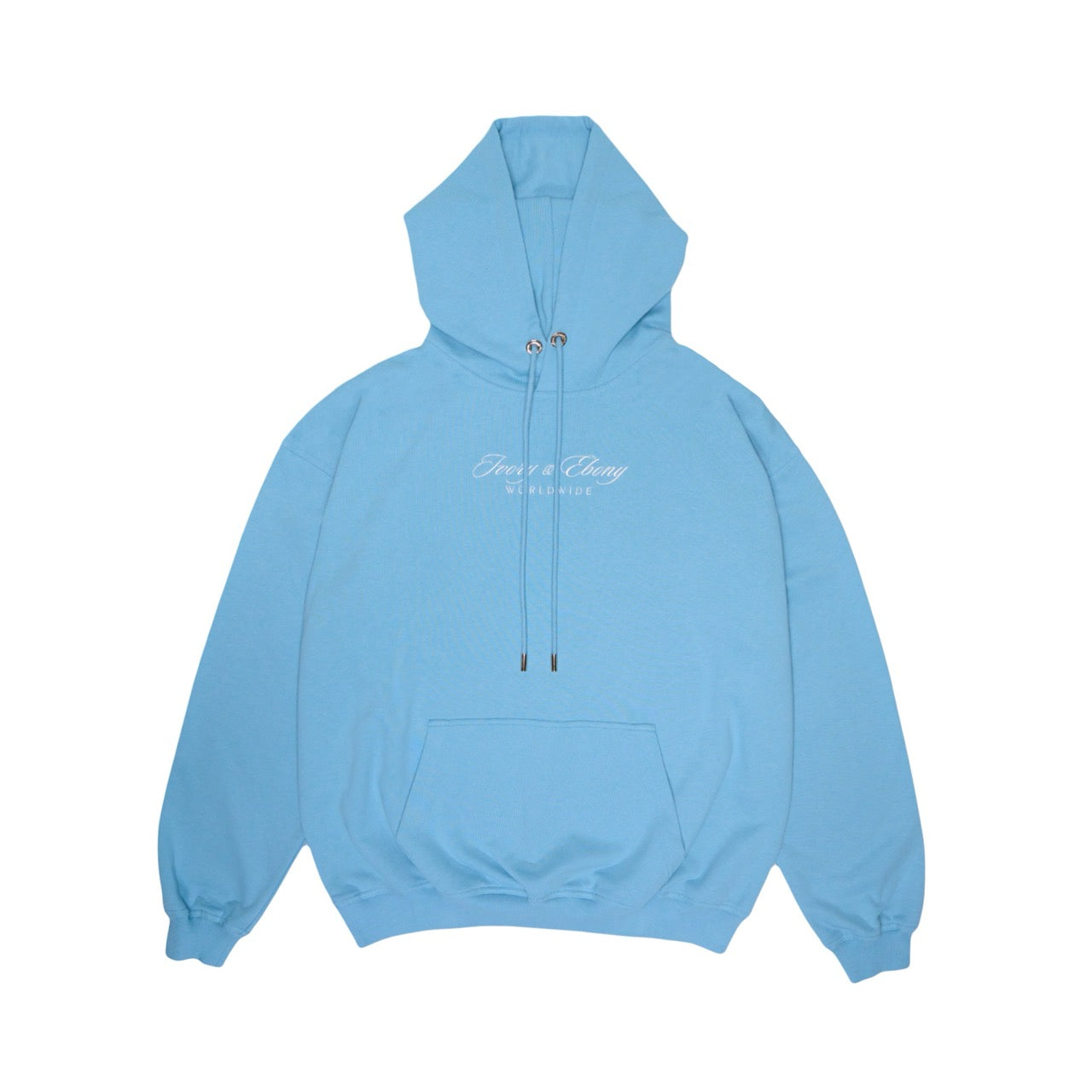 Worldwide Embroidery Hydrophobic Hoodie - IVORY & EBONY