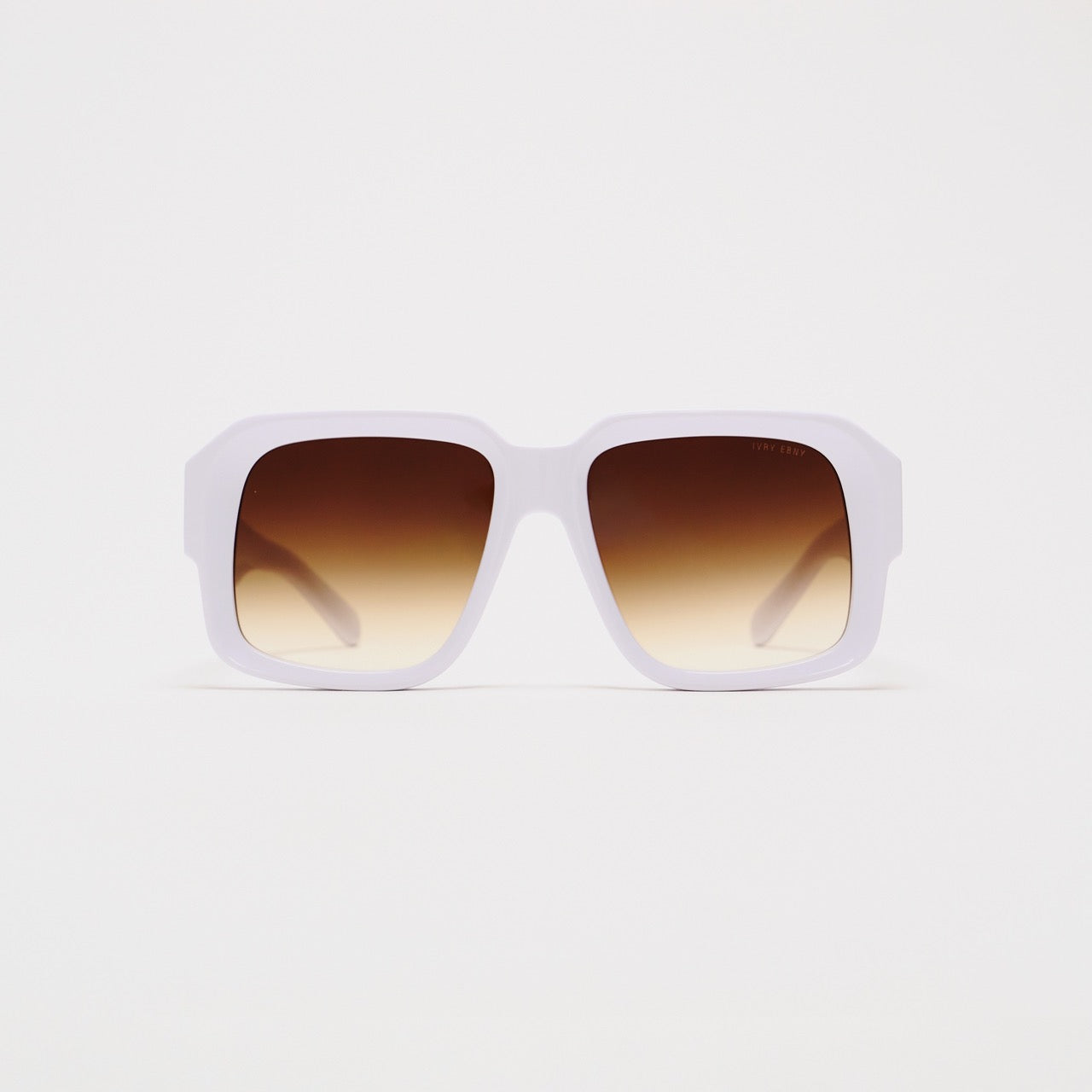 Retro Squared White Sunglasses - IVORY & EBONY