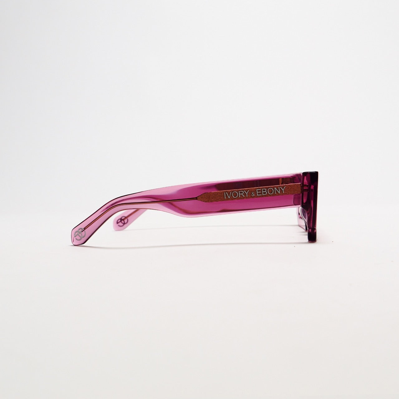 Hot Pink Rectangle Box Sunglasses - IVORY & EBONY