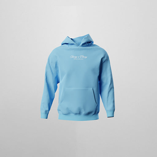 Worldwide Embroidery Hydrophobic Hoodie - IVORY & EBONY