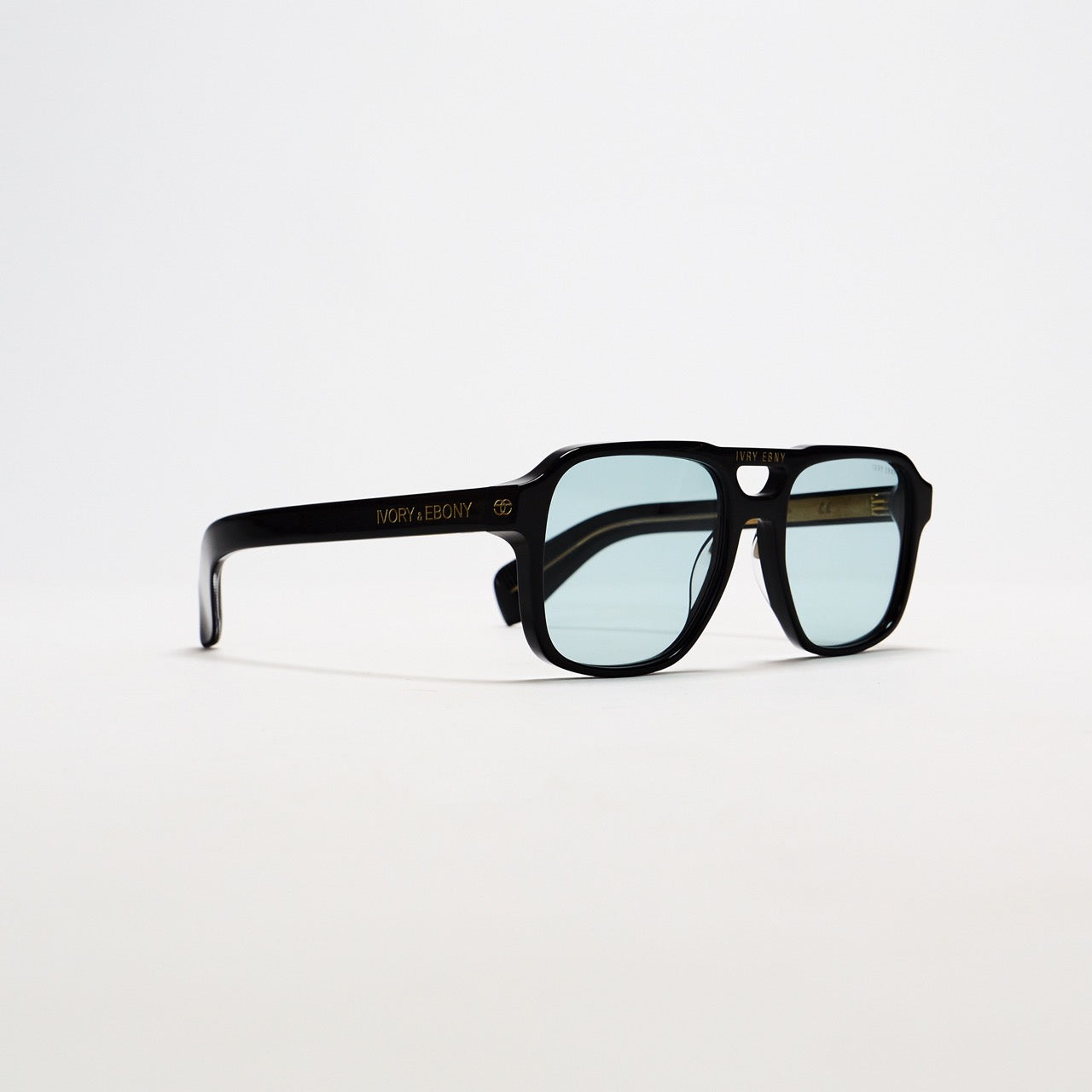 Symbole Black Aviator Sunglasses - IVORY & EBONY