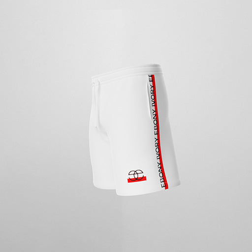 Stripe Logo Hydrophobic Shorts - IVORY & EBONY