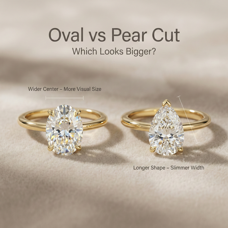 Oval vs Pear Cut Rings: Which Looks Bigger?