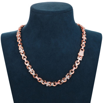 BRACELET À MAILLES CUBINES TAILLÉES EN ARGENT MASSIF