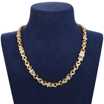 BRACELET À MAILLES CUBINES TAILLÉES EN ARGENT MASSIF