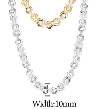 BRACELET À MAILLES CUBINES TAILLÉES EN ARGENT MASSIF