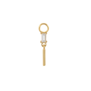 TINY DROP PIERCING ACCESSORY IN STERLING SILVER