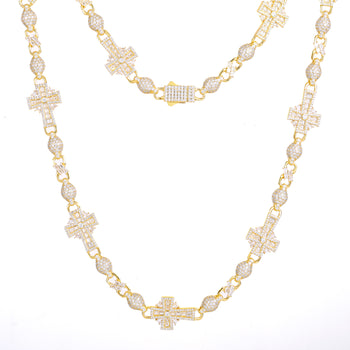 BRACELET À MAILLES CUBINES TAILLÉES EN ARGENT MASSIF