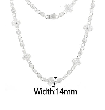 BRACELET À MAILLES CUBINES TAILLÉES EN ARGENT MASSIF