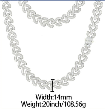 BRACELET À MAILLES CUBINES TAILLÉES EN ARGENT MASSIF