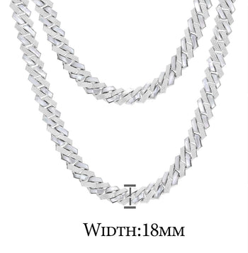 BRACELET À MAILLES CUBINES TAILLÉES EN ARGENT MASSIF