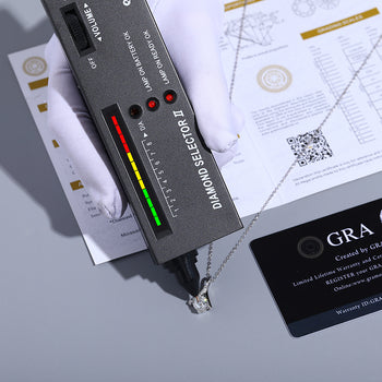 Collier pendentif solitaire en diamant moissanite 1 carat, en argent sterling