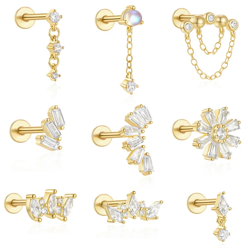 STELLARA LINK PIERCINGS IN STERLING SILVER