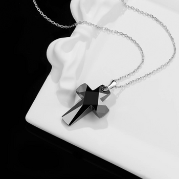 Armband mit kubanischer Gliederkette und Diamantschliff aus Sterlingsilber