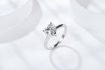 IE1046 2CT HEART CUT MOISSANITE RING IN STERLING SILVER