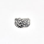 Lunar Crater Chunk Ring in Sterling Silver