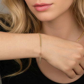 DUO CHAIN BRACELET IN STERLING SILVER