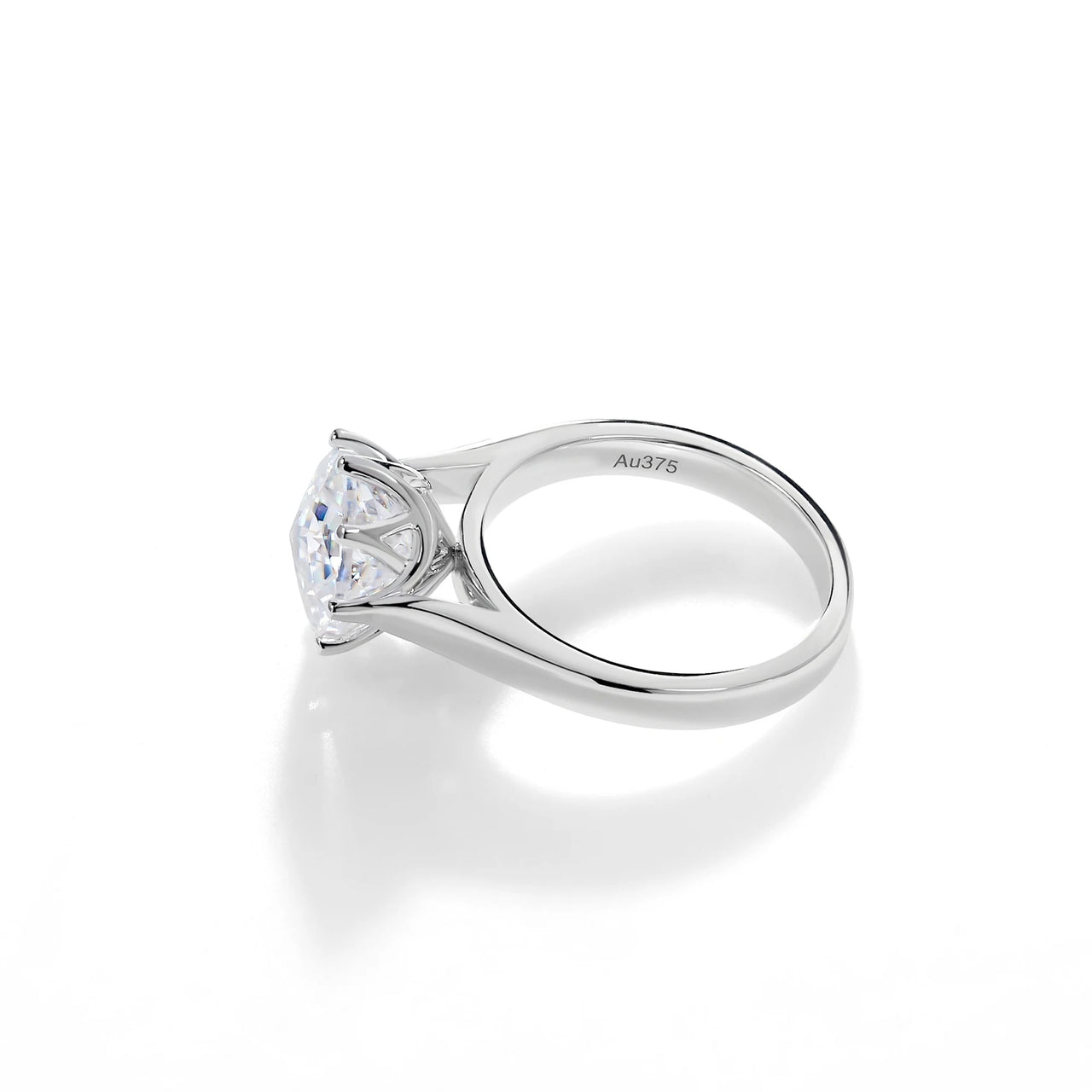 3CT ROUND CUT SOLITAIRE RING IN SOLID GOLD