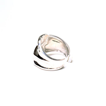 Fluid Metal Ring in Sterling Silver - IVORY & EBONY