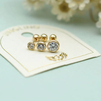 Nasenring mit Moissanit-Diamanten (ohne Piercing)