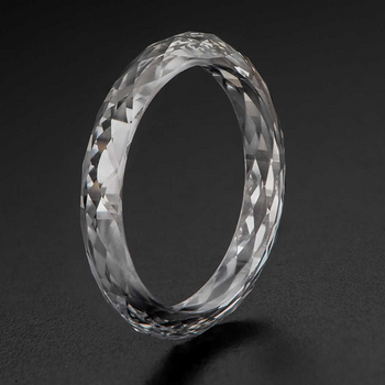 Bague entièrement sertie de diamants et de moissanite 40 carats