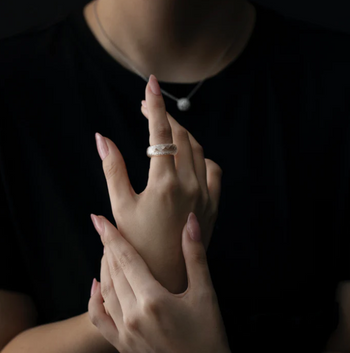 Bague entièrement sertie de diamants et de moissanite 40 carats