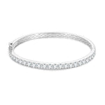 4MM MOISSANITE DIAMOND BANGLE BRACELET IN STERLING SILVER