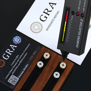 MOISSANITE DIAMOND CELESTIAL STAR STUD EARRING IN STERLING SILVER