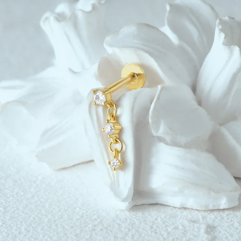 STELLARA LINK PIERCINGS IN STERLING SILVER