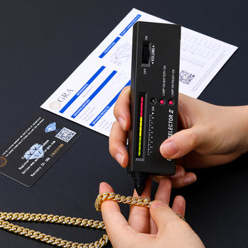 8 mm Moissanit Miami Cuban Link Kette/Armband aus Sterlingsilber