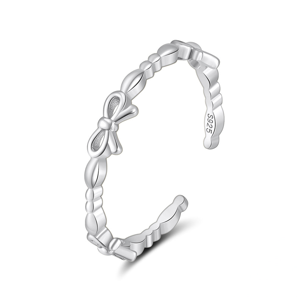 ADJUSTABLE STACKING RING IN STERLING SILVER
