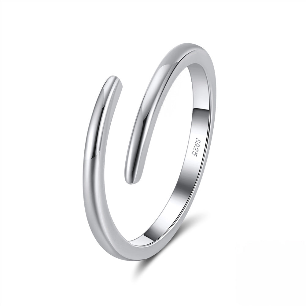 ADJUSTABLE TWIST ETERNITY BAND IN STERLING SILVER