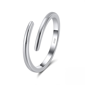 VERSTELLBARER TWIST-Ewigkeitsring aus Sterlingsilber