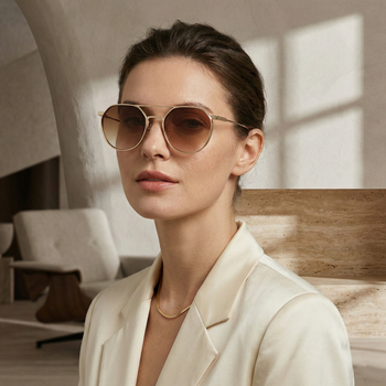 AERION METAL AVIATOR SUNGLASSES