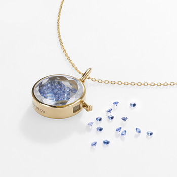 MOISSANITE VAULT PORTRAIT CUT PENDANT IN SOLID GOLD