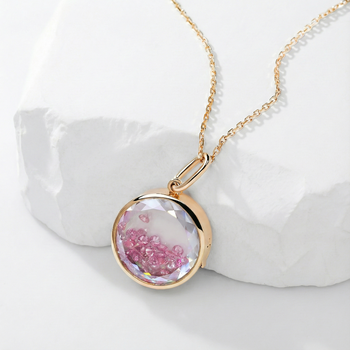 MOISSANITE VAULT PORTRAIT CUT PENDANT IN SOLID GOLD