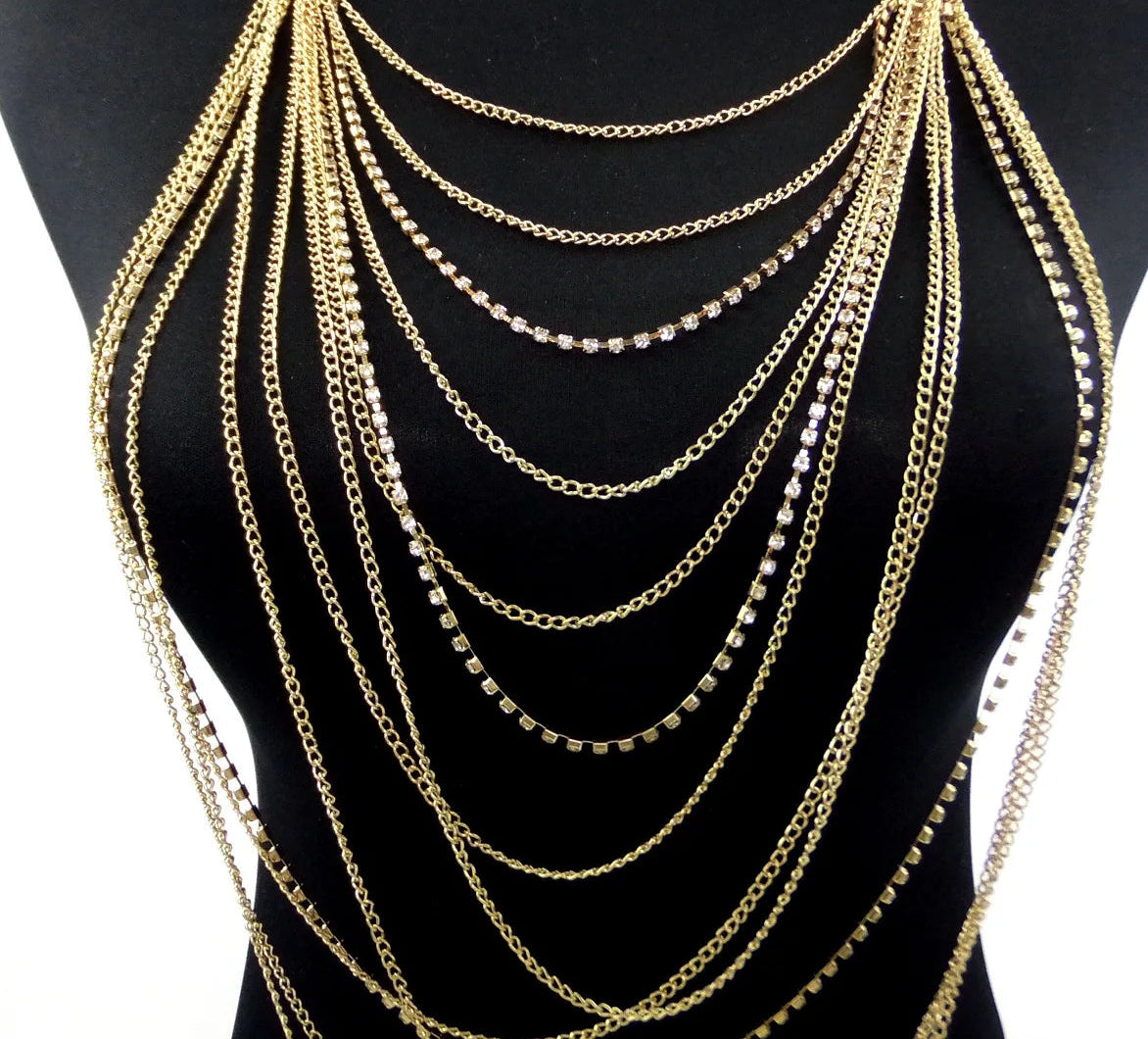 AURELIA GOLD CASCADE BODY CHAIN