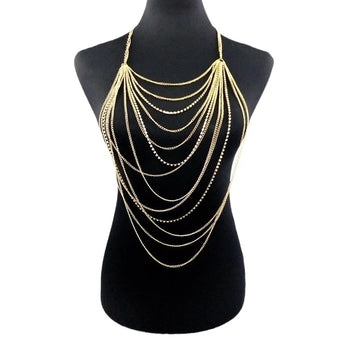 AURELIA GOLD CASCADE BODY CHAIN
