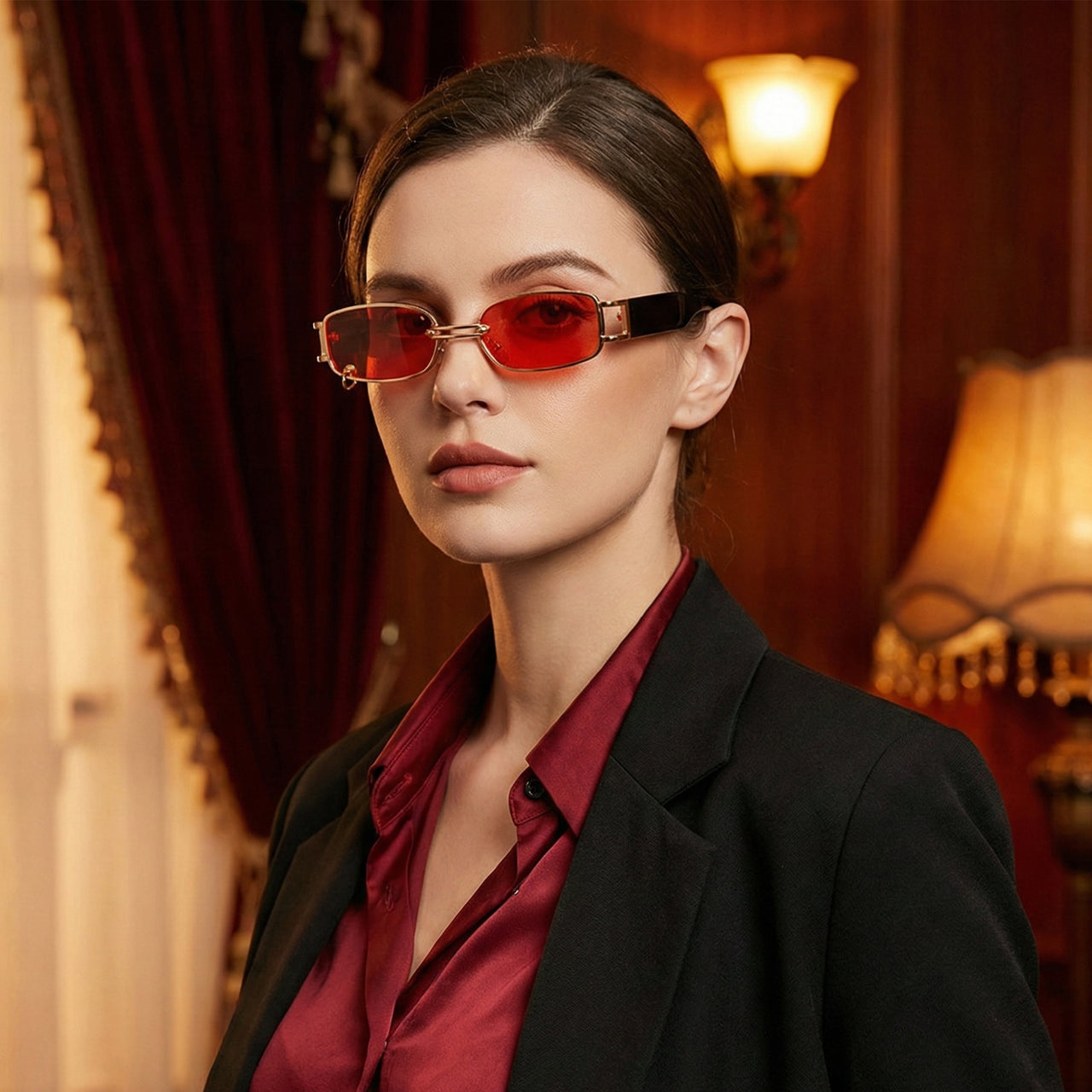 AURELIO RECTANGULAR SUNGLASSES