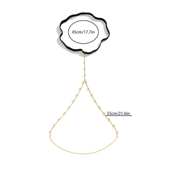 CHAÎNE DE TAILLE PENDANTE EN ARGENT MASSIF