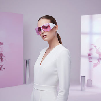AURYN FUTURISTIC OVERSIZED SUNGLASSES