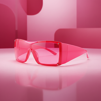 AURYN FUTURISTIC OVERSIZED SUNGLASSES