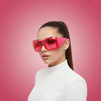 AURYN FUTURISTIC OVERSIZED SUNGLASSES